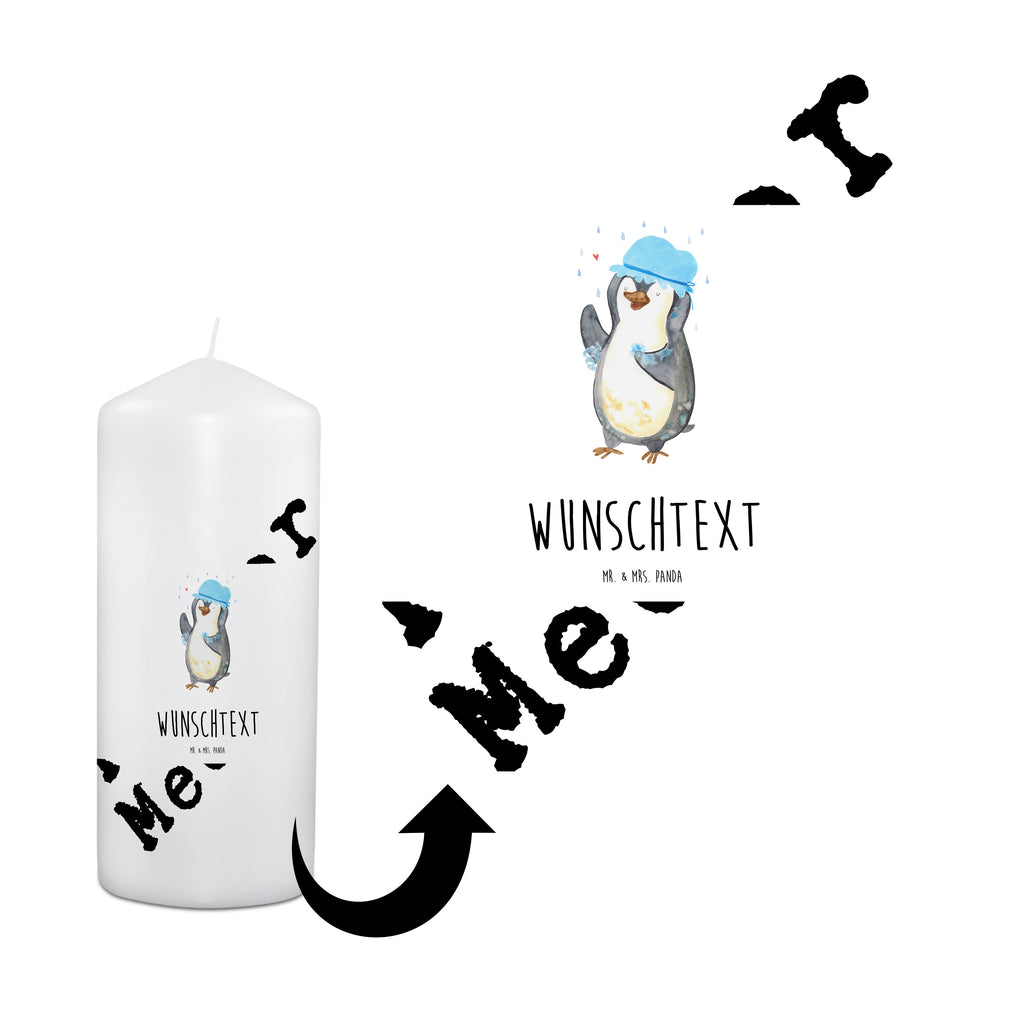 Personalisierte Kerze Pinguin duscht Kerze, Taufkerze, Kommunionskerze, Geburtstagskerze, Geschenk Kerze, Taufgeschenk Kerze, Kerze mit Druck, Besondere Kerze, Geschenkidee Kerze, Kerze für Kommunion, Pinguin, Pinguine, Dusche, duschen, Lebensmotto, Motivation, Neustart, Neuanfang, glücklich sein