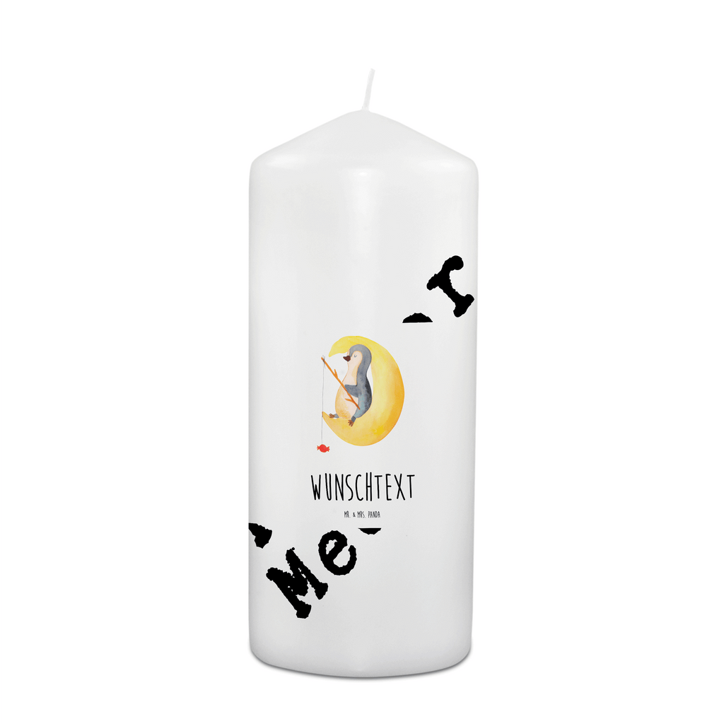 Personalisierte Kerze Pinguin Mond Kerze, Taufkerze, Kommunionskerze, Geburtstagskerze, Geschenk Kerze, Taufgeschenk Kerze, Kerze mit Druck, Besondere Kerze, Geschenkidee Kerze, Kerze für Kommunion, Pinguin, Pinguine, Spruch, schlafen, Nachtruhe, Einschlafen, Schlafzimmer, Schlafstörungen, Gästezimmer
