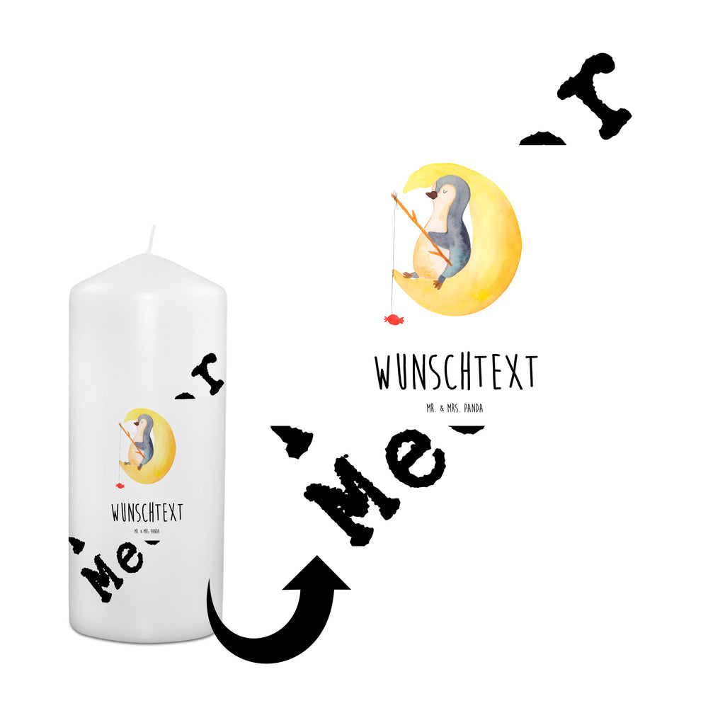 Personalisierte Kerze Pinguin Mond Kerze, Taufkerze, Kommunionskerze, Geburtstagskerze, Geschenk Kerze, Taufgeschenk Kerze, Kerze mit Druck, Besondere Kerze, Geschenkidee Kerze, Kerze für Kommunion, Pinguin, Pinguine, Spruch, schlafen, Nachtruhe, Einschlafen, Schlafzimmer, Schlafstörungen, Gästezimmer