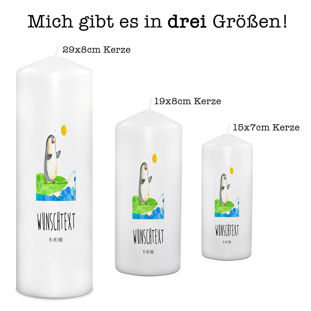 Personalisierte Kerze Pinguin Surfer Kerze, Taufkerze, Kommunionskerze, Geburtstagskerze, Geschenk Kerze, Taufgeschenk Kerze, Kerze mit Druck, Besondere Kerze, Geschenkidee Kerze, Kerze für Kommunion, Pinguin, Pinguine, surfen, Surfer, Hawaii, Urlaub, Wellen, Wellen reiten, Portugal