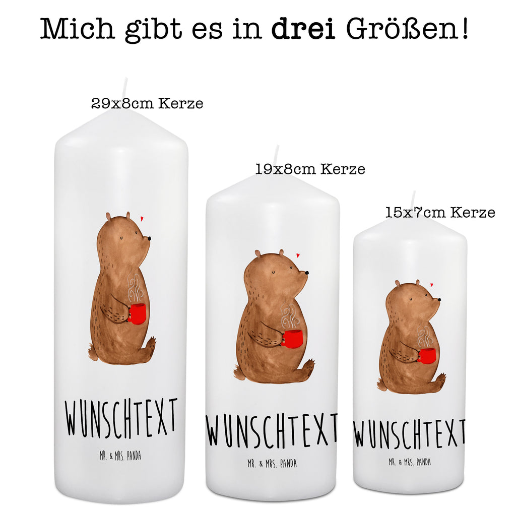 Personalisierte Kerze Bär Kaffee Kerze, Taufkerze, Kommunionskerze, Geburtstagskerze, Geschenk Kerze, Taufgeschenk Kerze, Kerze mit Druck, Besondere Kerze, Geschenkidee Kerze, Kerze für Kommunion, Bär, Teddy, Teddybär, Kaffee, Coffee, Bären, guten Morgen, Morgenroutine, Welt erobern, Welt retten, Motivation
