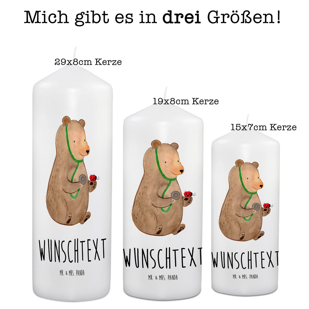 Personalisierte Kerze Bär Arzt Kerze, Taufkerze, Kommunionskerze, Geburtstagskerze, Geschenk Kerze, Taufgeschenk Kerze, Kerze mit Druck, Besondere Kerze, Geschenkidee Kerze, Kerze für Kommunion, Bär, Teddy, Teddybär, Arzt, Ärztin, Doktor, Professor, Doktorin, Professorin