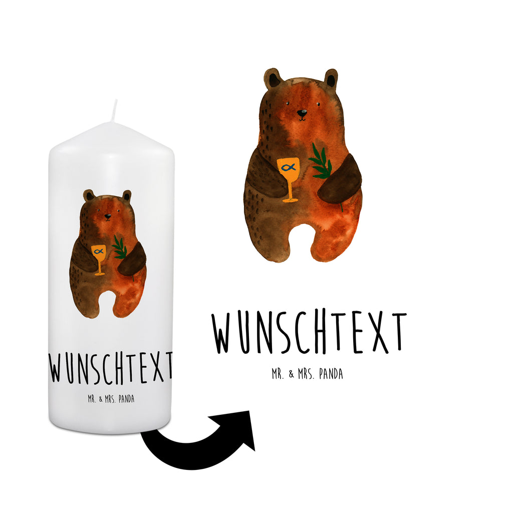 Personalisierte Kerze Konfirmation-Bär Kerze, Taufkerze, Kommunionskerze, Geburtstagskerze, Geschenk Kerze, Taufgeschenk Kerze, Kerze mit Druck, Besondere Kerze, Geschenkidee Kerze, Kerze für Kommunion, Bär, Teddy, Teddybär, Konfirmation, Kirche, evangelisch, Gottesdienst