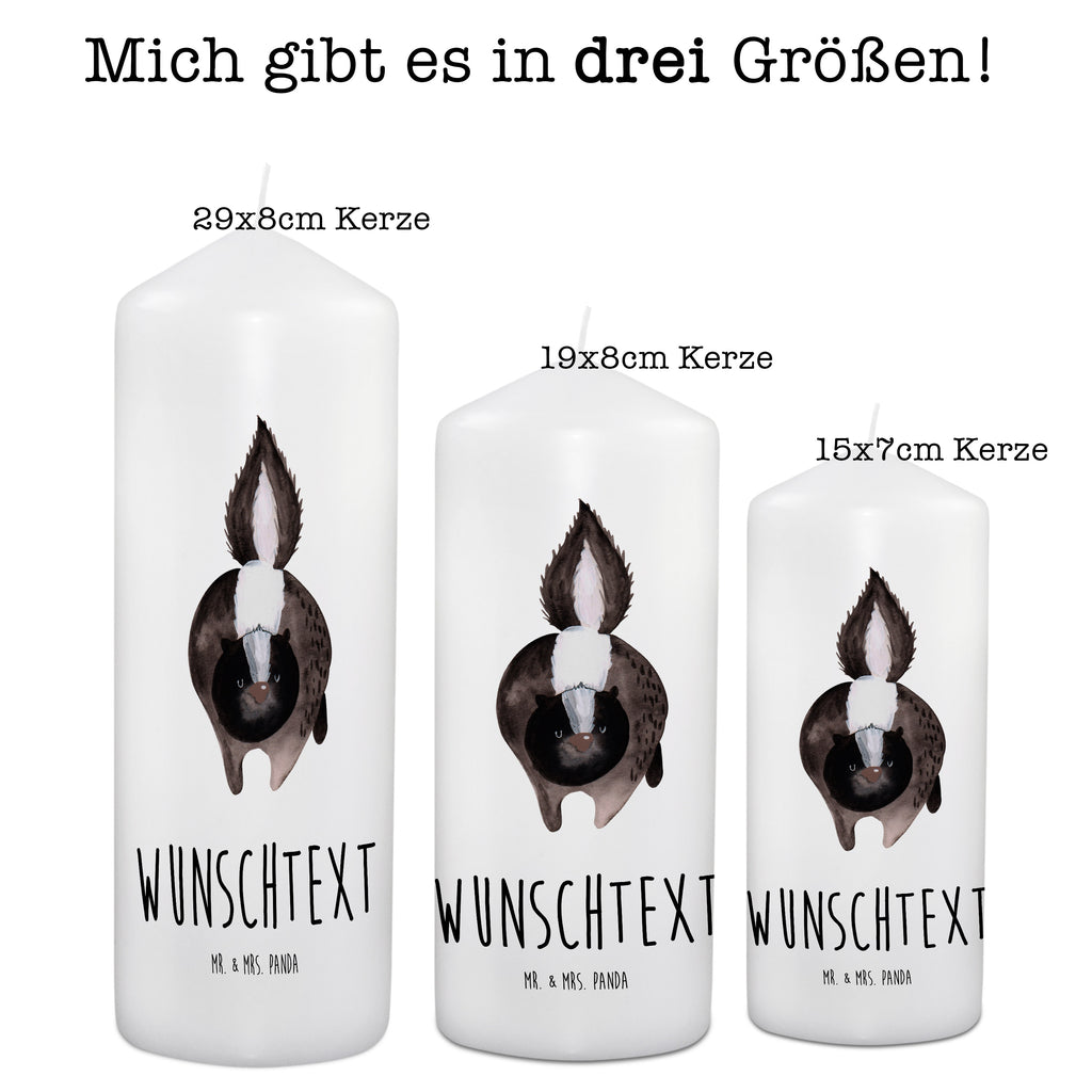 Personalisierte Kerze Stinktier Angriff Kerze, Taufkerze, Kommunionskerze, Geburtstagskerze, Geschenk Kerze, Taufgeschenk Kerze, Kerze mit Druck, Besondere Kerze, Geschenkidee Kerze, Kerze für Kommunion, Stinktier, Skunk, Wildtier, Raubtier, Stinker, Stinki, wütend, Drohung