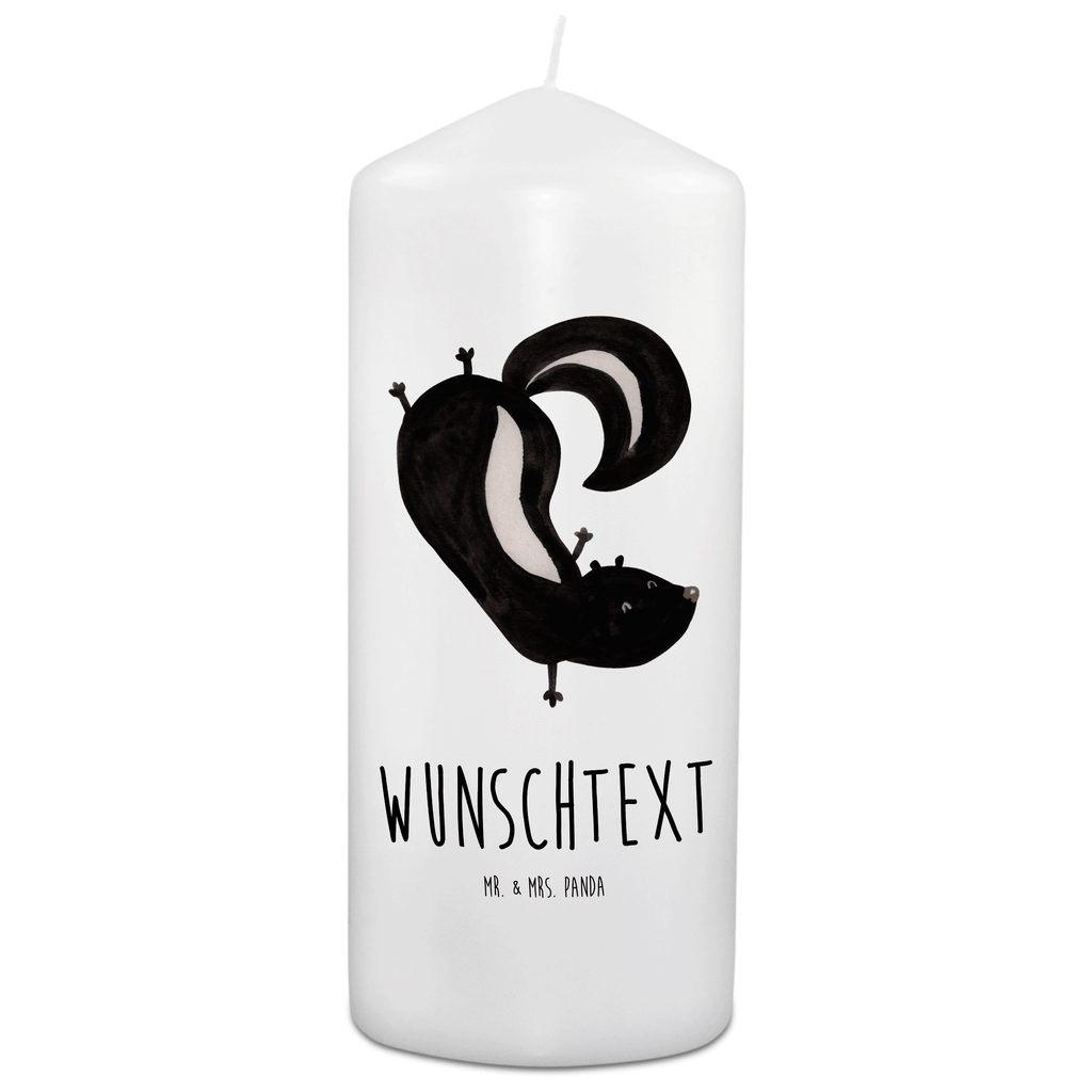 Personalisierte Kerze Stinktier Handstand Kerze, Taufkerze, Kommunionskerze, Geburtstagskerze, Geschenk Kerze, Taufgeschenk Kerze, Kerze mit Druck, Besondere Kerze, Geschenkidee Kerze, Kerze für Kommunion, Stinktier, Skunk, Wildtier, Raubtier, Stinker, Stinki, Spielplatz, verpielt, Kind