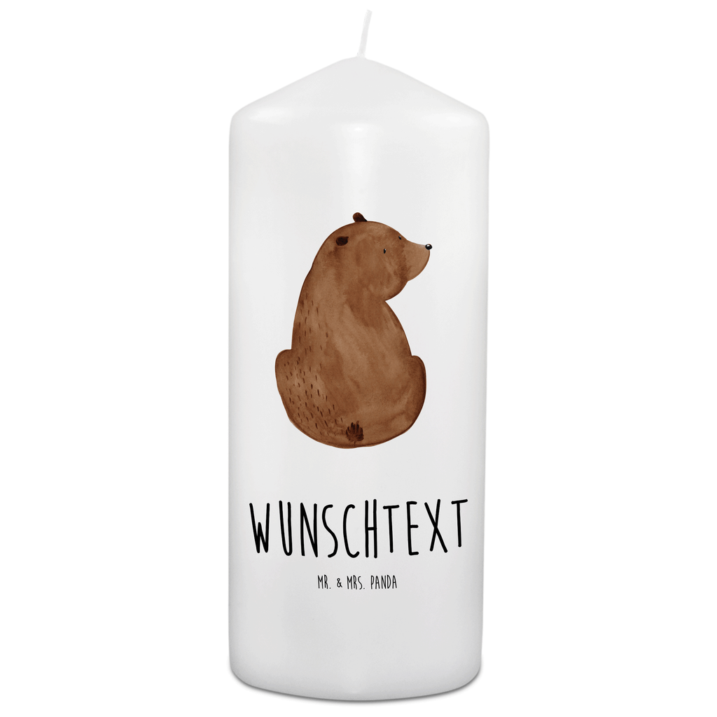 Personalisierte Kerze Bär Schulterblick Kerze, Taufkerze, Kommunionskerze, Geburtstagskerze, Geschenk Kerze, Taufgeschenk Kerze, Kerze mit Druck, Besondere Kerze, Geschenkidee Kerze, Kerze für Kommunion, Bär, Teddy, Teddybär, Selbstachtung, Weltansicht, Motivation, Bären, Bärenliebe, Weisheit