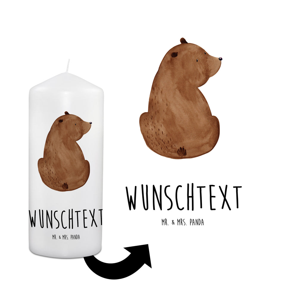 Personalisierte Kerze Bär Schulterblick Kerze, Taufkerze, Kommunionskerze, Geburtstagskerze, Geschenk Kerze, Taufgeschenk Kerze, Kerze mit Druck, Besondere Kerze, Geschenkidee Kerze, Kerze für Kommunion, Bär, Teddy, Teddybär, Selbstachtung, Weltansicht, Motivation, Bären, Bärenliebe, Weisheit