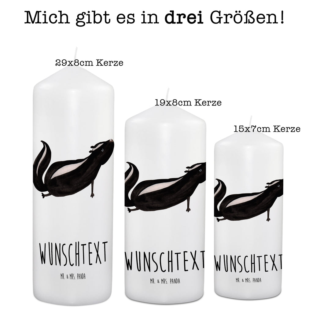 Personalisierte Kerze Stinktier Yoga Kerze, Taufkerze, Kommunionskerze, Geburtstagskerze, Geschenk Kerze, Taufgeschenk Kerze, Kerze mit Druck, Besondere Kerze, Geschenkidee Kerze, Kerze für Kommunion, Stinktier, Skunk, Wildtier, Raubtier, Stinker, Stinki, Yoga, Namaste, Lebe, Liebe, Lache