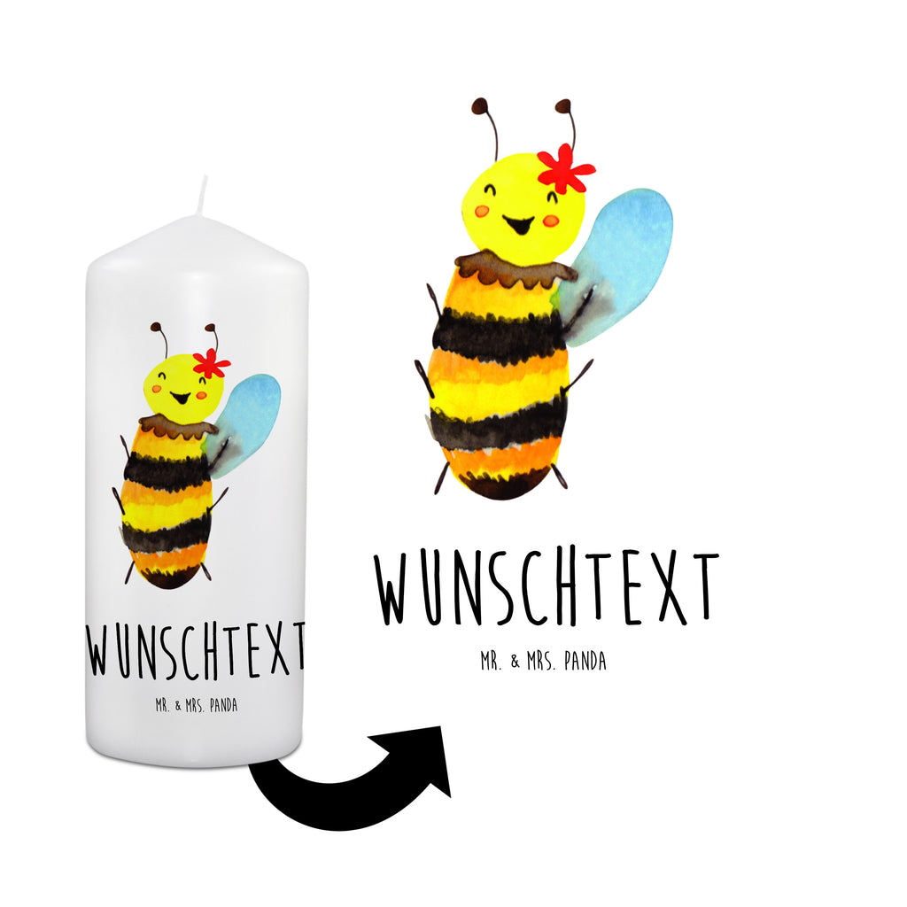 Personalisierte Kerze Biene Happy Kerze, Taufkerze, Kommunionskerze, Geburtstagskerze, Geschenk Kerze, Taufgeschenk Kerze, Kerze mit Druck, Besondere Kerze, Geschenkidee Kerze, Kerze für Kommunion, Biene, Wespe, Hummel