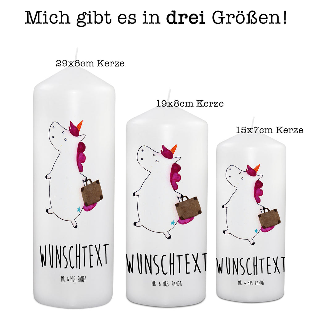 Personalisierte Kerze Einhorn Koffer Kerze, Taufkerze, Kommunionskerze, Geburtstagskerze, Geschenk Kerze, Taufgeschenk Kerze, Kerze mit Druck, Besondere Kerze, Geschenkidee Kerze, Kerze für Kommunion, Einhorn, Einhörner, Einhorn Deko, Pegasus, Unicorn, unicorn, Koffer, Verreisen, Reise, Gepäck, Abenteuer, Erwachsen, Kind, albern, Spaß, lustig, witzig