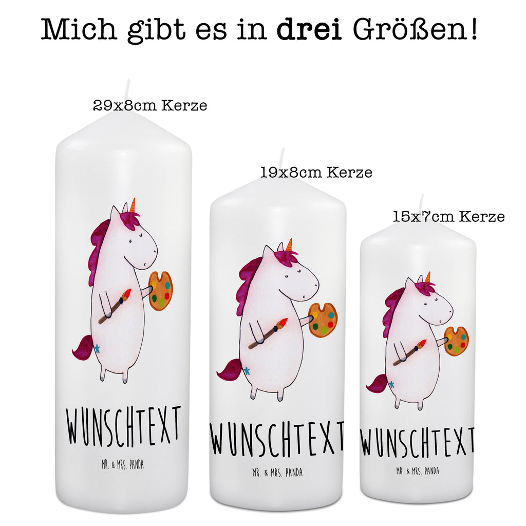 Personalisierte Kerze Einhorn Künstler Kerze, Taufkerze, Kommunionskerze, Geburtstagskerze, Geschenk Kerze, Taufgeschenk Kerze, Kerze mit Druck, Besondere Kerze, Geschenkidee Kerze, Kerze für Kommunion, Einhorn, Einhörner, Einhorn Deko, Pegasus, Unicorn, Englisch, Künstler, Artist, Malen, Zeichnen, Welt, Farbe, Stift, Pinsel, Geschenk, Maler