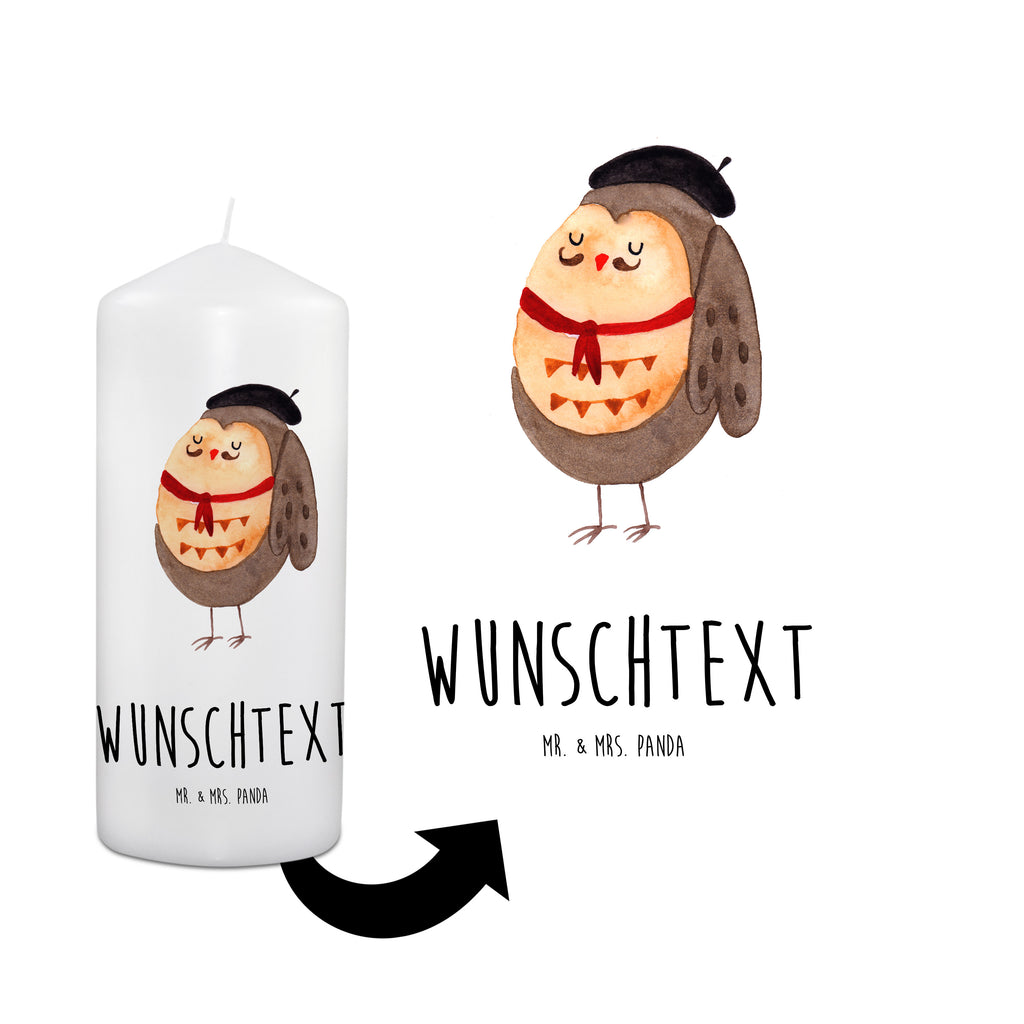 Personalisierte Kerze Eule Französisch Kerze, Taufkerze, Kommunionskerze, Geburtstagskerze, Geschenk Kerze, Taufgeschenk Kerze, Kerze mit Druck, Besondere Kerze, Geschenkidee Kerze, Kerze für Kommunion, Eule, Eulen, Eule Deko, Owl, hibou, La vie est belle, das Leben ist schön, Spruch schön, Spruch Französisch, Frankreich