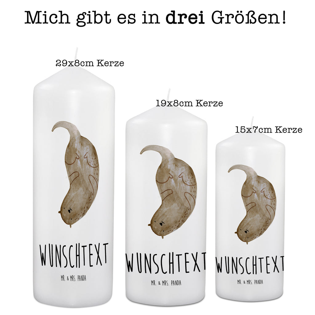 Personalisierte Kerze Otter kopfüber Kerze, Taufkerze, Kommunionskerze, Geburtstagskerze, Geschenk Kerze, Taufgeschenk Kerze, Kerze mit Druck, Besondere Kerze, Geschenkidee Kerze, Kerze für Kommunion, Otter, Fischotter, Seeotter, Otter Seeotter See Otter