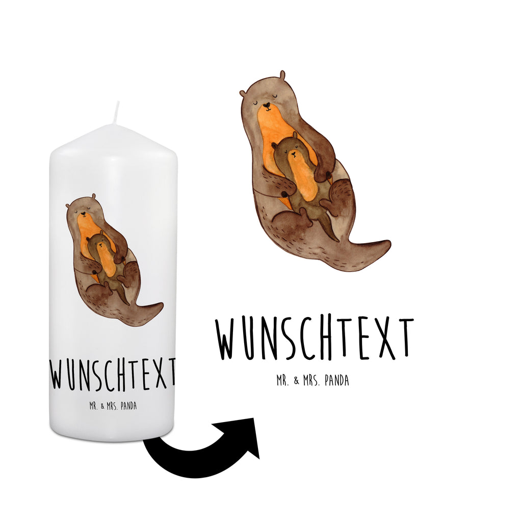 Personalisierte Kerze Otter mit Kind Kerze, Taufkerze, Kommunionskerze, Geburtstagskerze, Geschenk Kerze, Taufgeschenk Kerze, Kerze mit Druck, Besondere Kerze, Geschenkidee Kerze, Kerze für Kommunion, Otter, Fischotter, Seeotter, Otter Seeotter See Otter