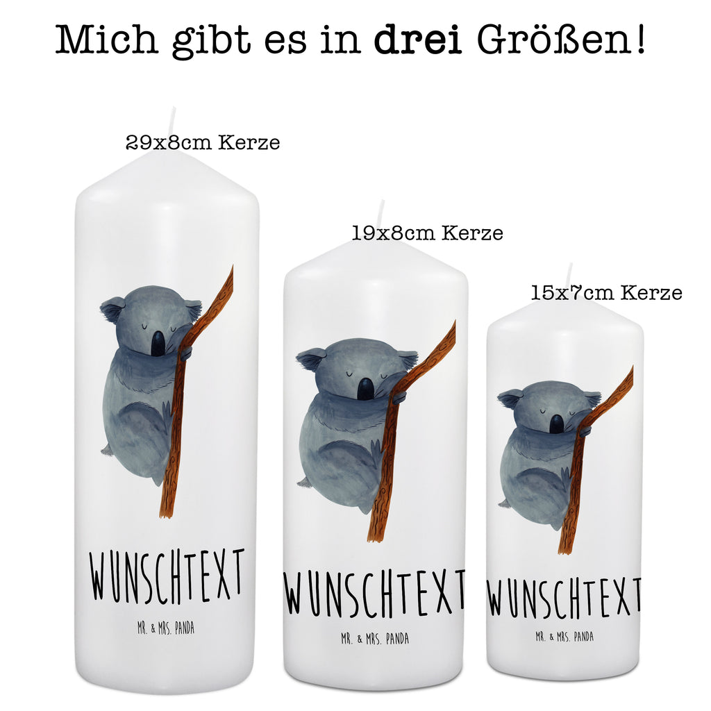 Personalisierte Kerze Koalabär Kerze, Taufkerze, Kommunionskerze, Geburtstagskerze, Geschenk Kerze, Taufgeschenk Kerze, Kerze mit Druck, Besondere Kerze, Geschenkidee Kerze, Kerze für Kommunion, süße Tiermotive, gute Laune, lustige Sprüche, Tiere, Koala, träumen, Traum, schlafen, Schlafzimmer, Traumland, Bär, Koalabär