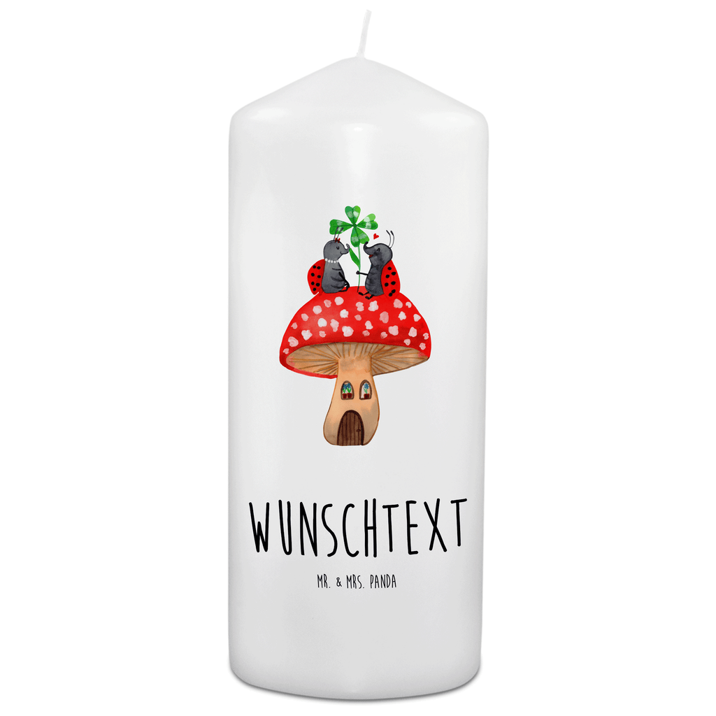 Personalisierte Kerze Marienkäfer Paar Fliegenpilz Kerze, Taufkerze, Kommunionskerze, Geburtstagskerze, Geschenk Kerze, Taufgeschenk Kerze, Kerze mit Druck, Besondere Kerze, Geschenkidee Kerze, Kerze für Kommunion, süße Tiermotive, gute Laune, lustige Sprüche, Tiere, Haus, Wohnung, zuhause, Fliegenpilz, Marienkäfer, Fleigenpilzhaus