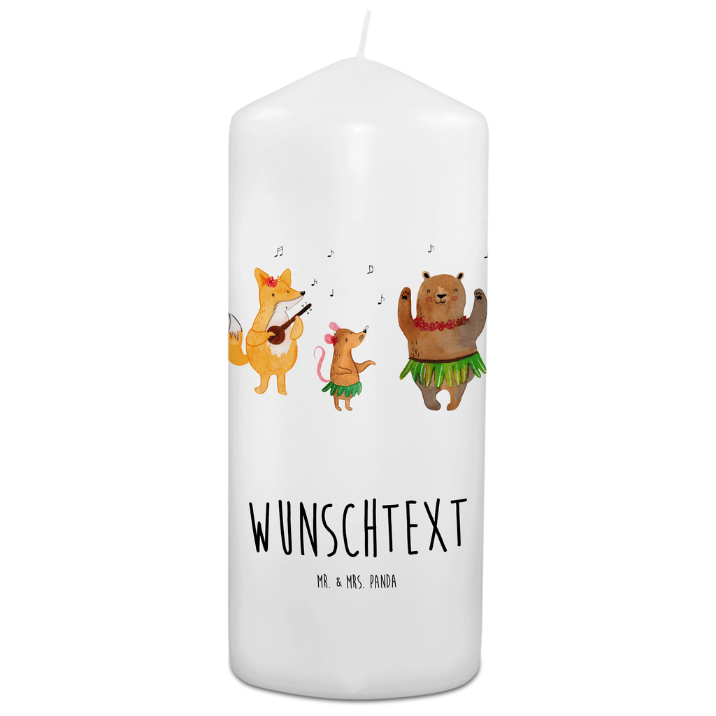Personalisierte Kerze Waldtiere Aloha Kerze, Taufkerze, Kommunionskerze, Geburtstagskerze, Geschenk Kerze, Taufgeschenk Kerze, Kerze mit Druck, Besondere Kerze, Geschenkidee Kerze, Kerze für Kommunion, süße Tiermotive, gute Laune, lustige Sprüche, Tiere, Wald, Waldtiere, Musik, Aloha, Bär, Hase, Igel, Tanzen, Leben, Lachen