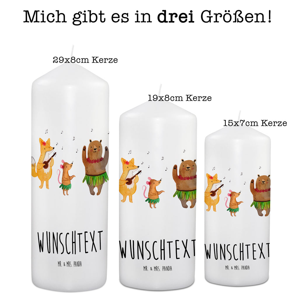 Personalisierte Kerze Waldtiere Aloha Kerze, Taufkerze, Kommunionskerze, Geburtstagskerze, Geschenk Kerze, Taufgeschenk Kerze, Kerze mit Druck, Besondere Kerze, Geschenkidee Kerze, Kerze für Kommunion, süße Tiermotive, gute Laune, lustige Sprüche, Tiere, Wald, Waldtiere, Musik, Aloha, Bär, Hase, Igel, Tanzen, Leben, Lachen