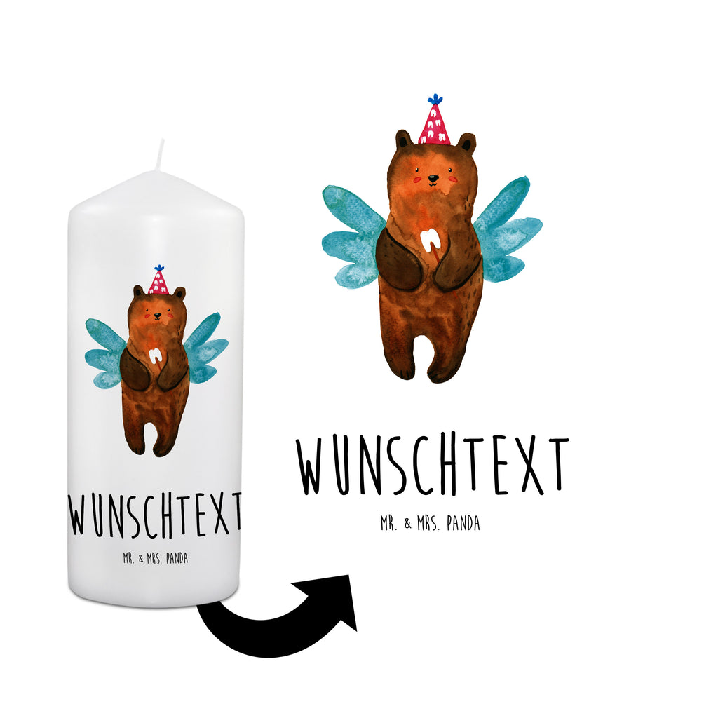 Personalisierte Kerze Zahnfee Bär Kerze, Taufkerze, Kommunionskerze, Geburtstagskerze, Geschenk Kerze, Taufgeschenk Kerze, Kerze mit Druck, Besondere Kerze, Geschenkidee Kerze, Kerze für Kommunion, Bär, Teddy, Teddybär, Zahnfee, Fee, Milchzahn, Erster Zahn