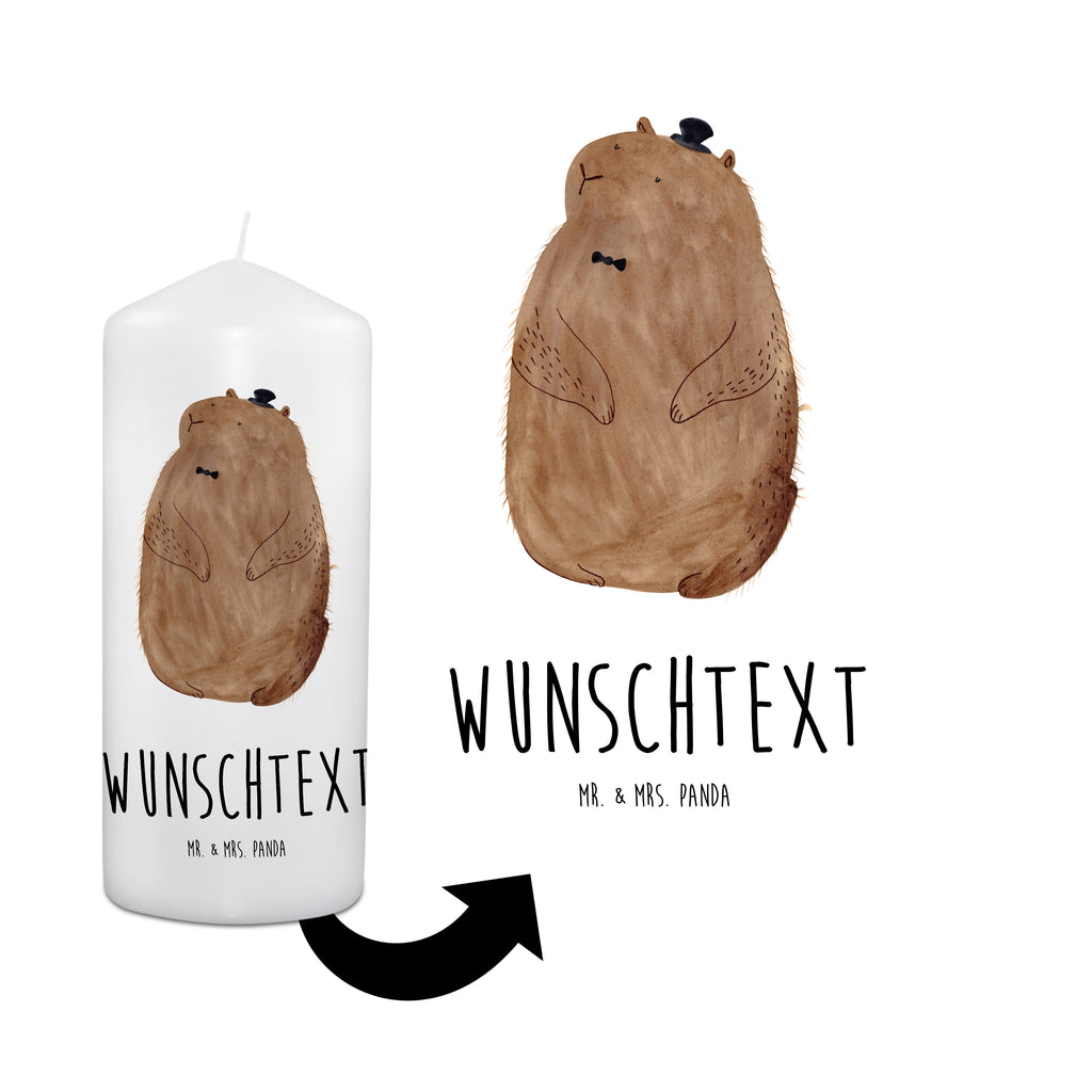 Personalisierte Kerze Murmeltier Kerze, Taufkerze, Kommunionskerze, Geburtstagskerze, Geschenk Kerze, Taufgeschenk Kerze, Kerze mit Druck, Besondere Kerze, Geschenkidee Kerze, Kerze für Kommunion, süße Tiermotive, gute Laune, lustige Sprüche, Tiere, Murmeltier, Knigge, Fröhlichkeit, Freundlichkeit, Respekt, Anstand