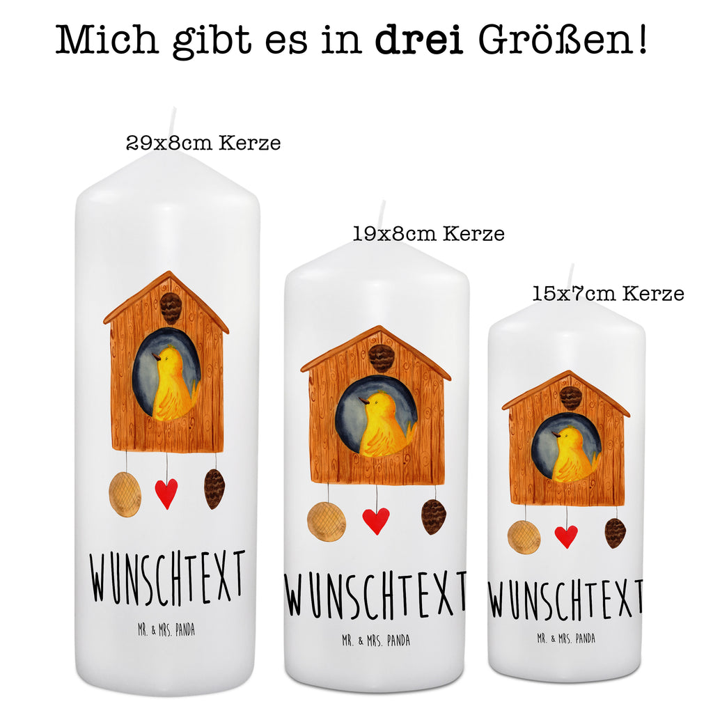 Personalisierte Kerze Vogelhaus sweet Home Kerze, Taufkerze, Kommunionskerze, Geburtstagskerze, Geschenk Kerze, Taufgeschenk Kerze, Kerze mit Druck, Besondere Kerze, Geschenkidee Kerze, Kerze für Kommunion, süße Tiermotive, gute Laune, lustige Sprüche, Tiere, Vogelhaus, Vogel, Home sweet Home, Einzug, Umzug, Geschenk, Einzugsgeschenk, Hausbau, Haus