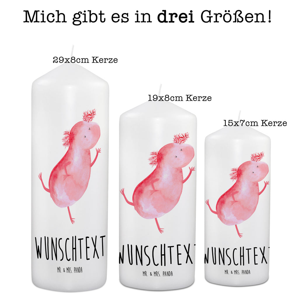 Personalisierte Kerze Axolotl tanzt Kerze, Taufkerze, Kommunionskerze, Geburtstagskerze, Geschenk Kerze, Taufgeschenk Kerze, Kerze mit Druck, Besondere Kerze, Geschenkidee Kerze, Kerze für Kommunion, Axolotl, Molch, Axolot, Schwanzlurch, Lurch, Lurche, Dachschaden, Sterne, verrückt, Freundin, beste Freundin
