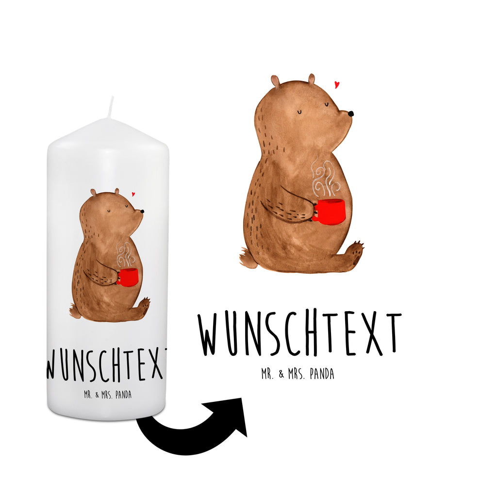 Personalisierte Kerze Bär Kaffee Kerze, Taufkerze, Kommunionskerze, Geburtstagskerze, Geschenk Kerze, Taufgeschenk Kerze, Kerze mit Druck, Besondere Kerze, Geschenkidee Kerze, Kerze für Kommunion, Bär, Teddy, Teddybär, Kaffee, Coffee, Bären, guten Morgen, Morgenroutine, Welt erobern, Welt retten, Motivation