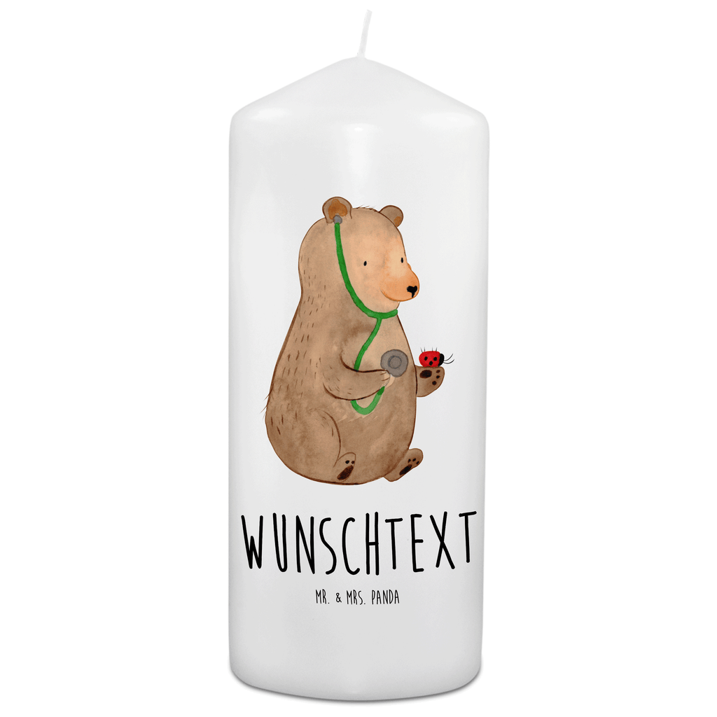 Personalisierte Kerze Bär Arzt Kerze, Taufkerze, Kommunionskerze, Geburtstagskerze, Geschenk Kerze, Taufgeschenk Kerze, Kerze mit Druck, Besondere Kerze, Geschenkidee Kerze, Kerze für Kommunion, Bär, Teddy, Teddybär, Arzt, Ärztin, Doktor, Professor, Doktorin, Professorin