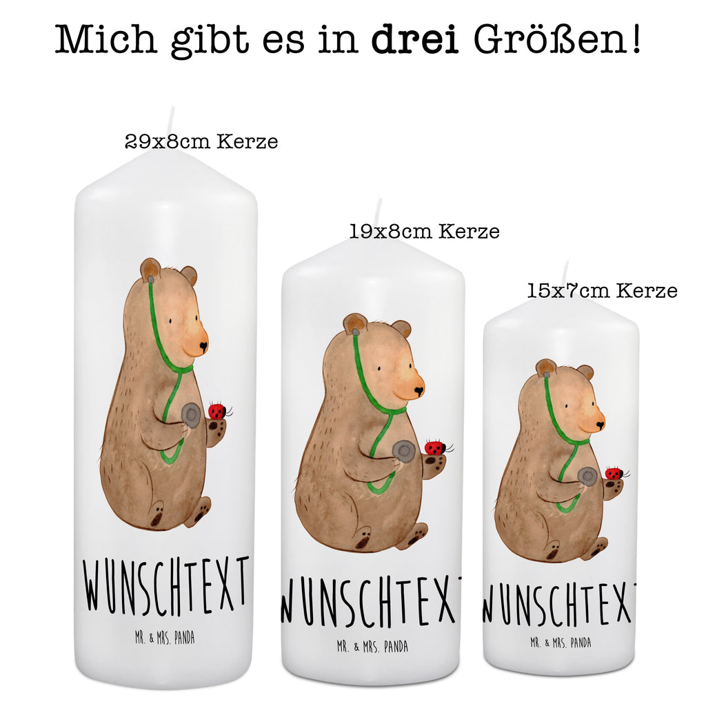 Personalisierte Kerze Bär Arzt Kerze, Taufkerze, Kommunionskerze, Geburtstagskerze, Geschenk Kerze, Taufgeschenk Kerze, Kerze mit Druck, Besondere Kerze, Geschenkidee Kerze, Kerze für Kommunion, Bär, Teddy, Teddybär, Arzt, Ärztin, Doktor, Professor, Doktorin, Professorin