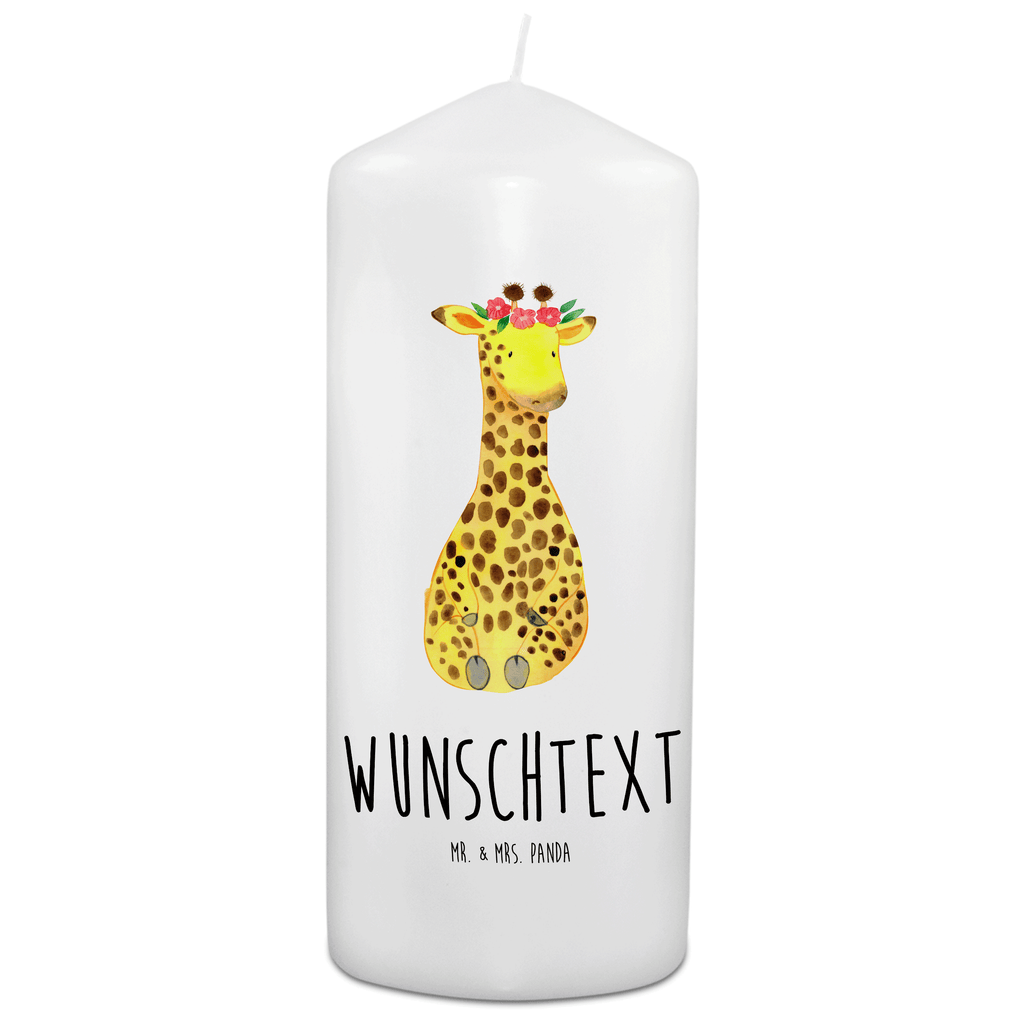 Personalisierte Kerze Giraffe Blumenkranz Kerze, Taufkerze, Kommunionskerze, Geburtstagskerze, Geschenk Kerze, Taufgeschenk Kerze, Kerze mit Druck, Besondere Kerze, Geschenkidee Kerze, Kerze für Kommunion, Afrika, Wildtiere, Giraffe, Blumenkranz, Abenteurer, Selbstliebe, Freundin
