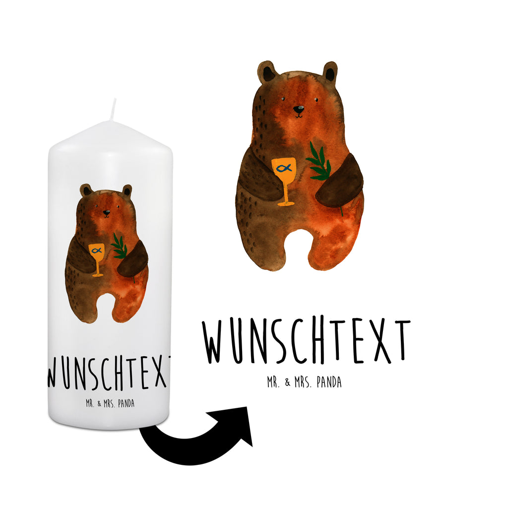 Personalisierte Kerze Konfirmation-Bär Kerze, Taufkerze, Kommunionskerze, Geburtstagskerze, Geschenk Kerze, Taufgeschenk Kerze, Kerze mit Druck, Besondere Kerze, Geschenkidee Kerze, Kerze für Kommunion, Bär, Teddy, Teddybär, Konfirmation, Kirche, evangelisch, Gottesdienst