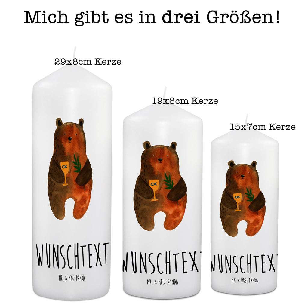 Personalisierte Kerze Konfirmation-Bär Kerze, Taufkerze, Kommunionskerze, Geburtstagskerze, Geschenk Kerze, Taufgeschenk Kerze, Kerze mit Druck, Besondere Kerze, Geschenkidee Kerze, Kerze für Kommunion, Bär, Teddy, Teddybär, Konfirmation, Kirche, evangelisch, Gottesdienst