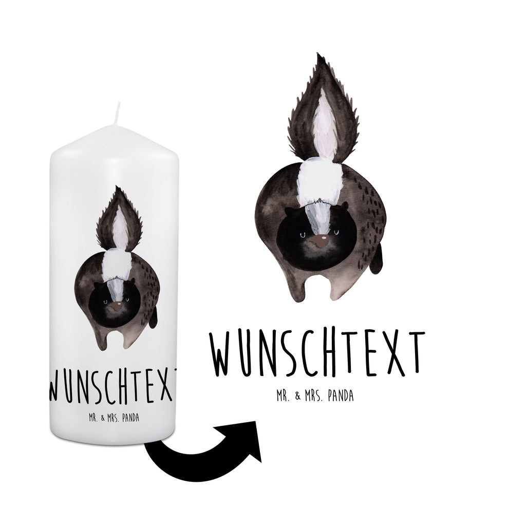 Personalisierte Kerze Stinktier Angriff Kerze, Taufkerze, Kommunionskerze, Geburtstagskerze, Geschenk Kerze, Taufgeschenk Kerze, Kerze mit Druck, Besondere Kerze, Geschenkidee Kerze, Kerze für Kommunion, Stinktier, Skunk, Wildtier, Raubtier, Stinker, Stinki, wütend, Drohung