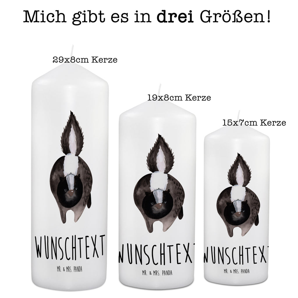 Personalisierte Kerze Stinktier Angriff Kerze, Taufkerze, Kommunionskerze, Geburtstagskerze, Geschenk Kerze, Taufgeschenk Kerze, Kerze mit Druck, Besondere Kerze, Geschenkidee Kerze, Kerze für Kommunion, Stinktier, Skunk, Wildtier, Raubtier, Stinker, Stinki, wütend, Drohung
