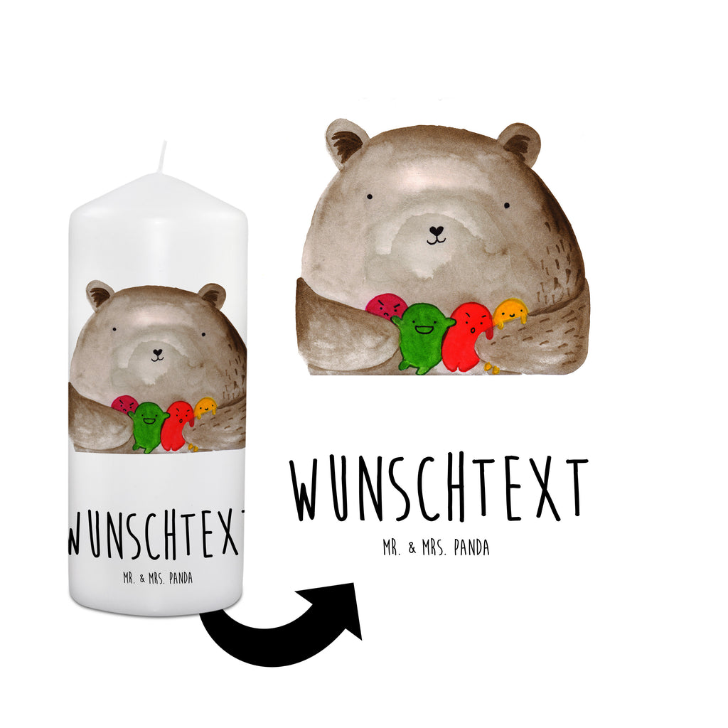 Personalisierte Kerze Bär Gefühl Kerze, Taufkerze, Kommunionskerze, Geburtstagskerze, Geschenk Kerze, Taufgeschenk Kerze, Kerze mit Druck, Besondere Kerze, Geschenkidee Kerze, Kerze für Kommunion, Bär, Teddy, Teddybär, Wahnsinn, Verrückt, Durchgedreht