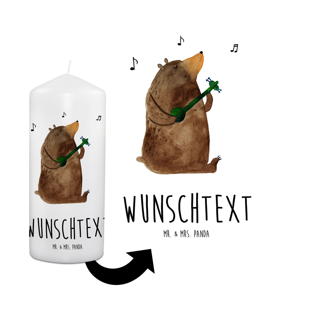 Personalisierte Kerze Bär Gitarre Kerze, Taufkerze, Kommunionskerze, Geburtstagskerze, Geschenk Kerze, Taufgeschenk Kerze, Kerze mit Druck, Besondere Kerze, Geschenkidee Kerze, Kerze für Kommunion, Bär, Teddy, Teddybär