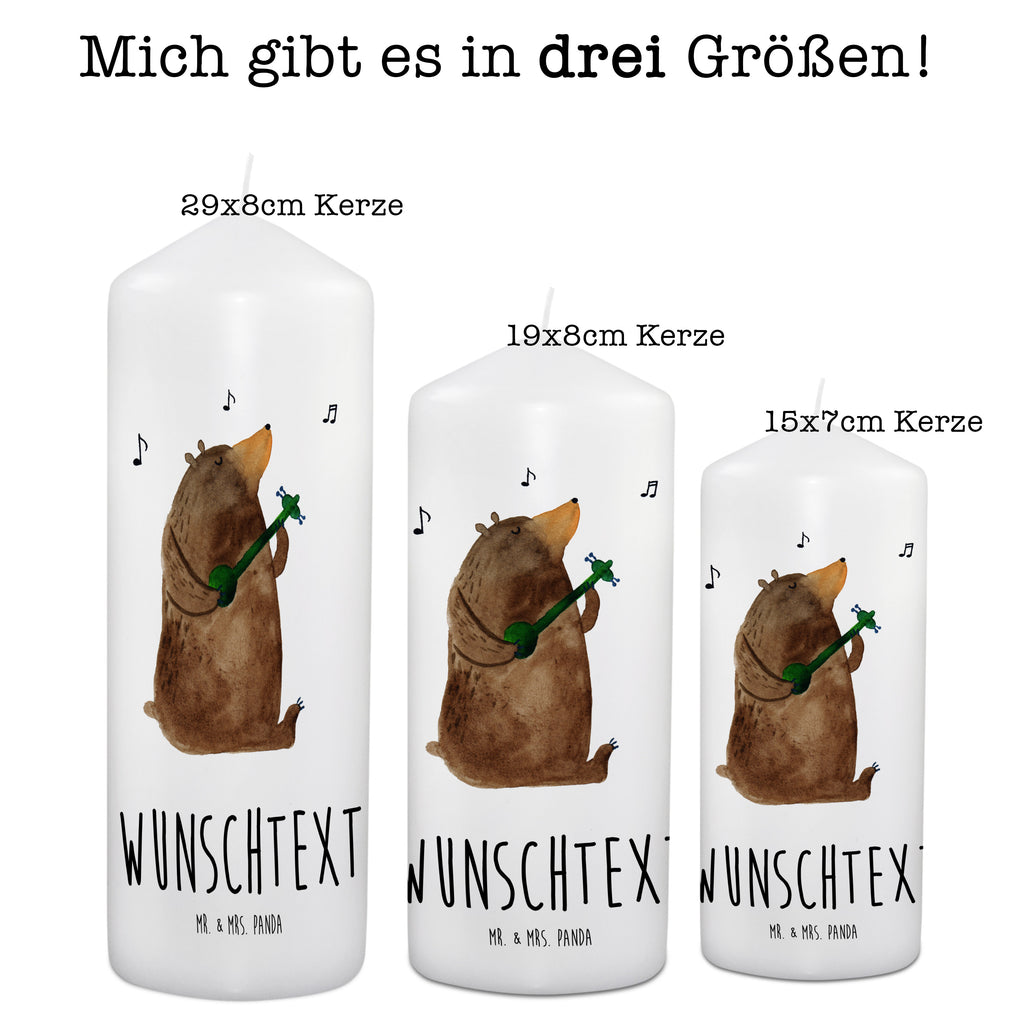 Personalisierte Kerze Bär Gitarre Kerze, Taufkerze, Kommunionskerze, Geburtstagskerze, Geschenk Kerze, Taufgeschenk Kerze, Kerze mit Druck, Besondere Kerze, Geschenkidee Kerze, Kerze für Kommunion, Bär, Teddy, Teddybär