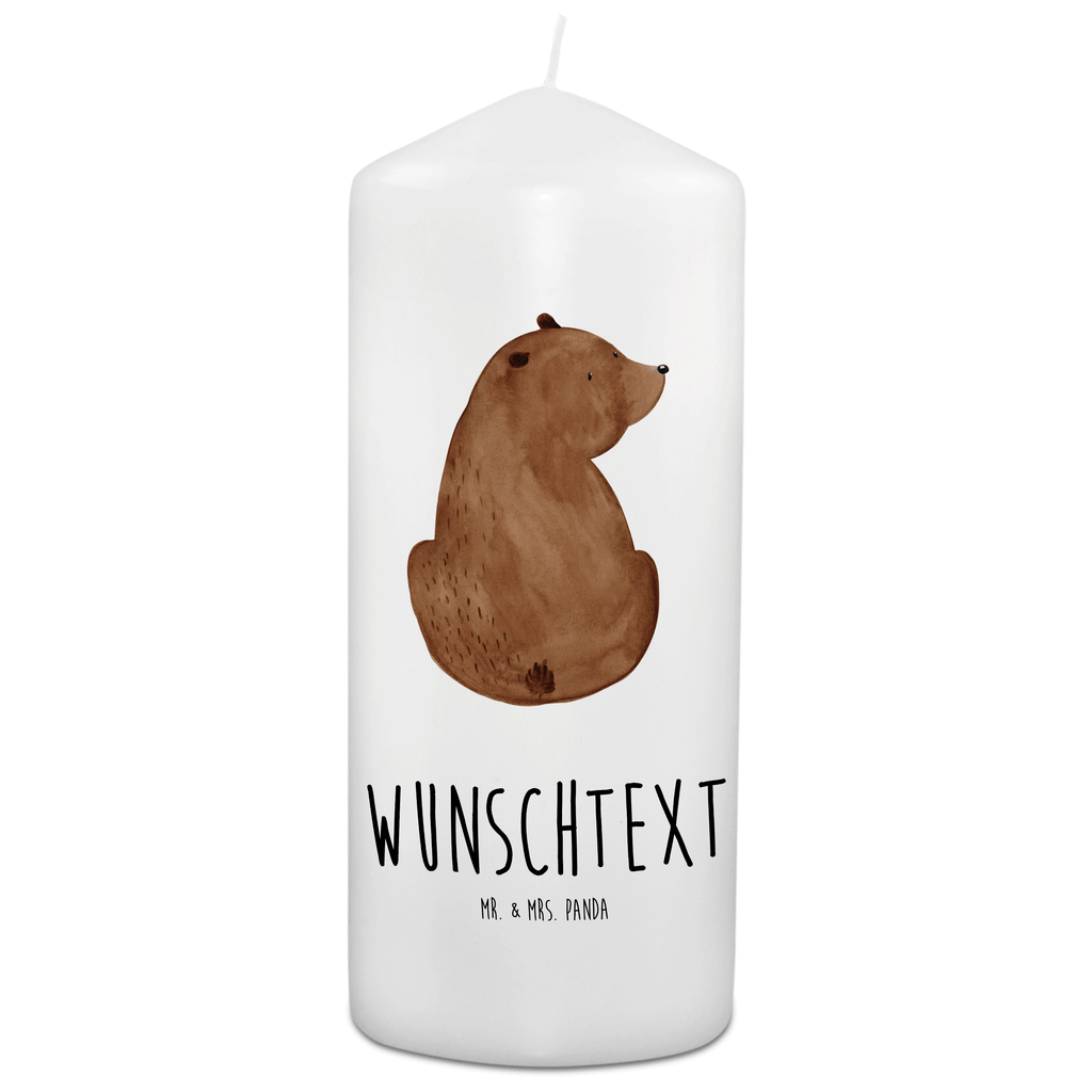 Personalisierte Kerze Bär Schulterblick Kerze, Taufkerze, Kommunionskerze, Geburtstagskerze, Geschenk Kerze, Taufgeschenk Kerze, Kerze mit Druck, Besondere Kerze, Geschenkidee Kerze, Kerze für Kommunion, Bär, Teddy, Teddybär, Selbstachtung, Weltansicht, Motivation, Bären, Bärenliebe, Weisheit