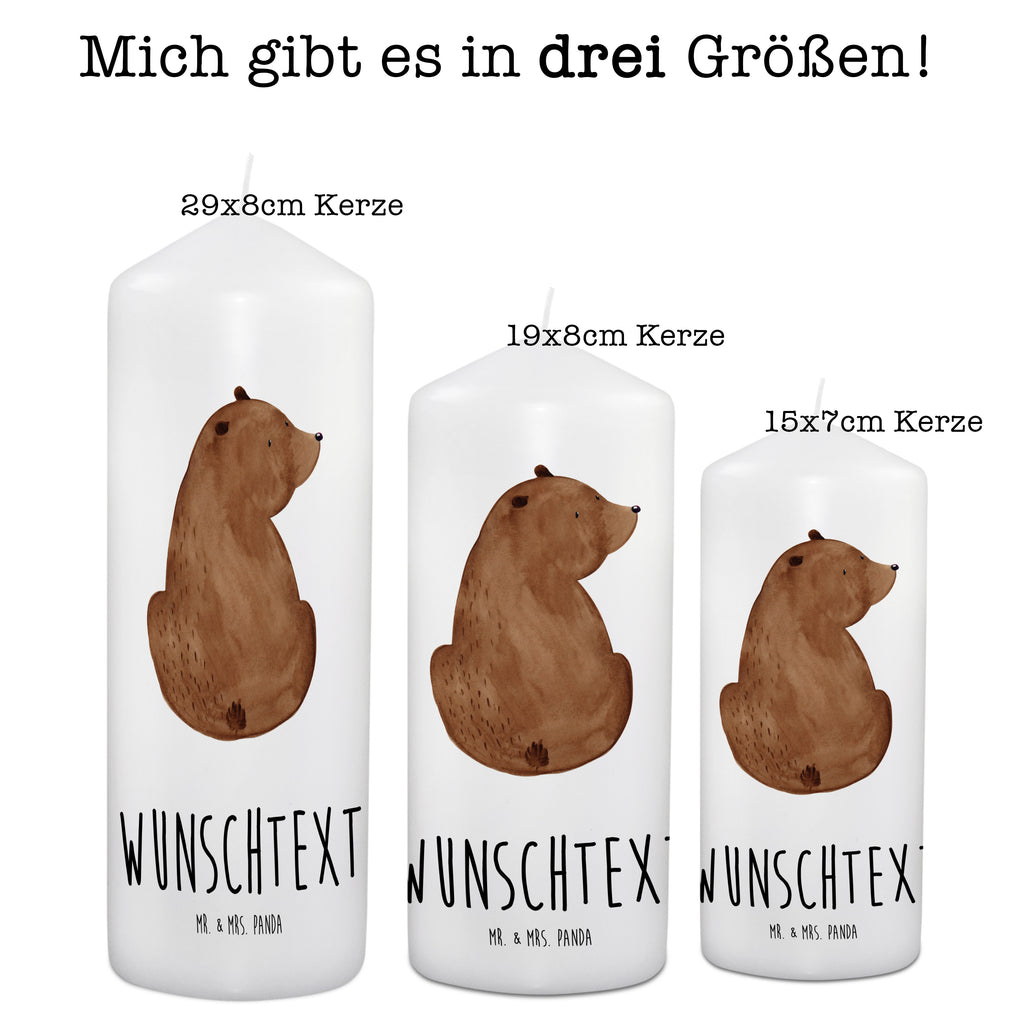 Personalisierte Kerze Bär Schulterblick Kerze, Taufkerze, Kommunionskerze, Geburtstagskerze, Geschenk Kerze, Taufgeschenk Kerze, Kerze mit Druck, Besondere Kerze, Geschenkidee Kerze, Kerze für Kommunion, Bär, Teddy, Teddybär, Selbstachtung, Weltansicht, Motivation, Bären, Bärenliebe, Weisheit