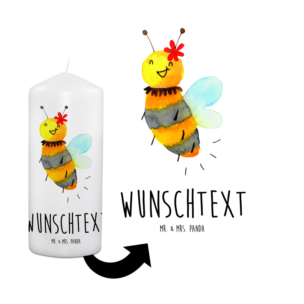 Personalisierte Kerze Biene Blume Kerze, Taufkerze, Kommunionskerze, Geburtstagskerze, Geschenk Kerze, Taufgeschenk Kerze, Kerze mit Druck, Besondere Kerze, Geschenkidee Kerze, Kerze für Kommunion, Biene, Wespe, Hummel