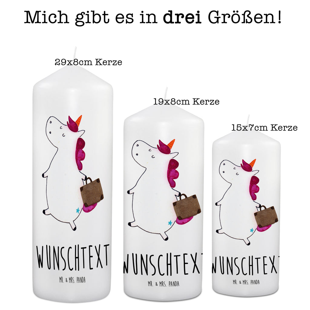 Personalisierte Kerze Einhorn Koffer Kerze, Taufkerze, Kommunionskerze, Geburtstagskerze, Geschenk Kerze, Taufgeschenk Kerze, Kerze mit Druck, Besondere Kerze, Geschenkidee Kerze, Kerze für Kommunion, Einhorn, Einhörner, Einhorn Deko, Pegasus, Unicorn, unicorn, Koffer, Verreisen, Reise, Gepäck, Abenteuer, Erwachsen, Kind, albern, Spaß, lustig, witzig