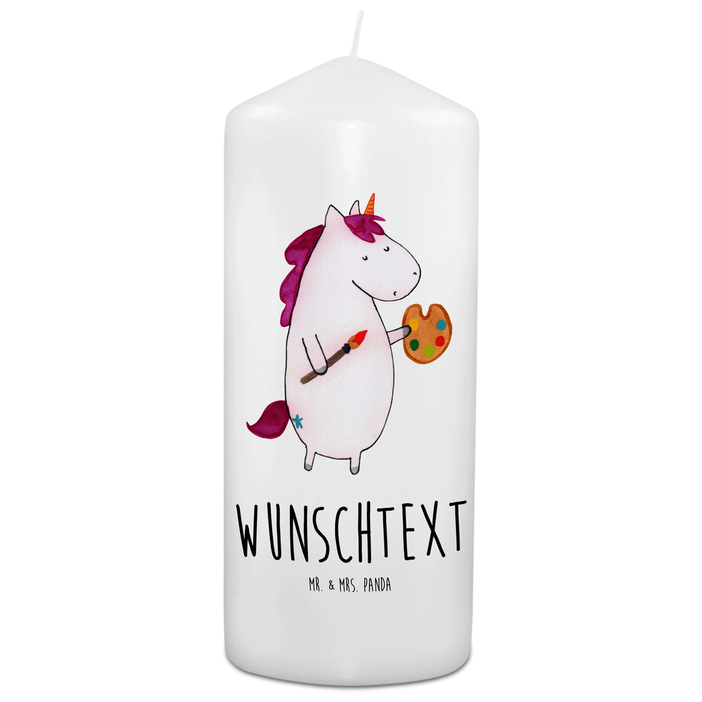 Personalisierte Kerze Einhorn Künstler Kerze, Taufkerze, Kommunionskerze, Geburtstagskerze, Geschenk Kerze, Taufgeschenk Kerze, Kerze mit Druck, Besondere Kerze, Geschenkidee Kerze, Kerze für Kommunion, Einhorn, Einhörner, Einhorn Deko, Pegasus, Unicorn, Englisch, Künstler, Artist, Malen, Zeichnen, Welt, Farbe, Stift, Pinsel, Geschenk, Maler