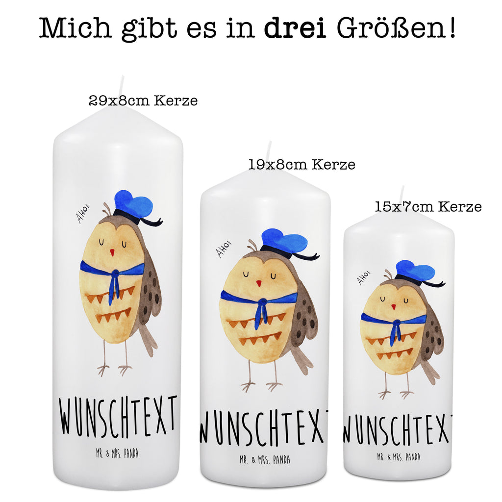 Personalisierte Kerze Eule Matrosen Kerze, Taufkerze, Kommunionskerze, Geburtstagskerze, Geschenk Kerze, Taufgeschenk Kerze, Kerze mit Druck, Besondere Kerze, Geschenkidee Kerze, Kerze für Kommunion, Eule, Eule Spruch, Eule Deko, Owl, Wortspiel lustig, Matrose, Freundin, Ehe, Seefahrer, Heimathafen, Hochzeitstag Geschenk