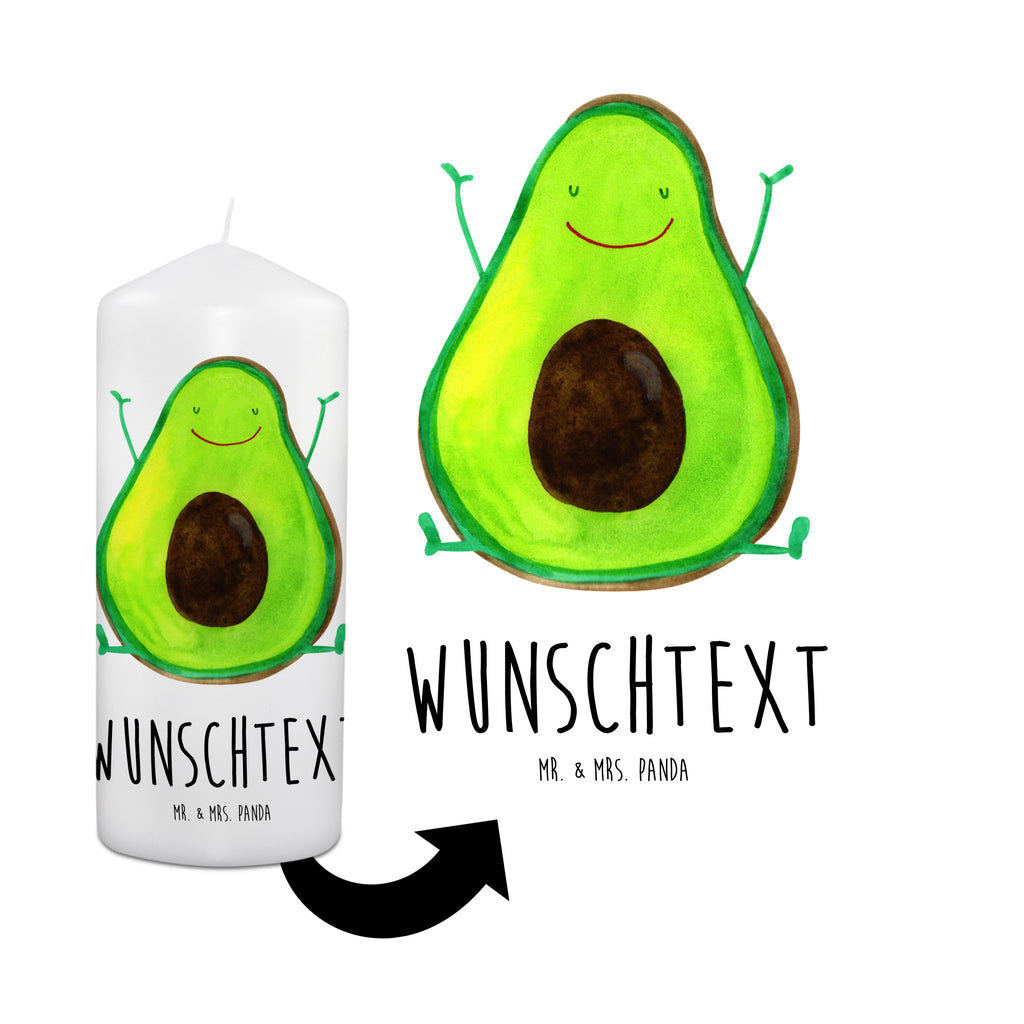 Personalisierte Kerze Avocado Happy Kerze, Taufkerze, Kommunionskerze, Geburtstagskerze, Geschenk Kerze, Taufgeschenk Kerze, Kerze mit Druck, Besondere Kerze, Geschenkidee Kerze, Kerze für Kommunion, Avocado, Veggie, Vegan, Gesund, Chaos