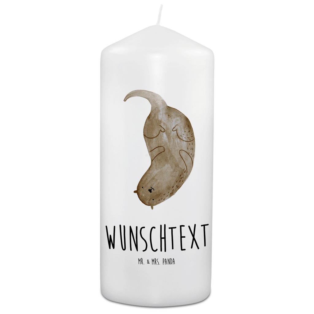 Personalisierte Kerze Otter kopfüber Kerze, Taufkerze, Kommunionskerze, Geburtstagskerze, Geschenk Kerze, Taufgeschenk Kerze, Kerze mit Druck, Besondere Kerze, Geschenkidee Kerze, Kerze für Kommunion, Otter, Fischotter, Seeotter, Otter Seeotter See Otter