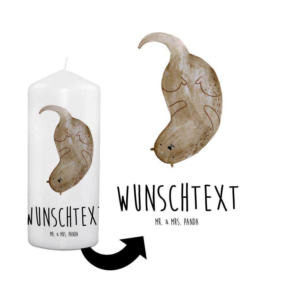 Personalisierte Kerze Otter kopfüber Kerze, Taufkerze, Kommunionskerze, Geburtstagskerze, Geschenk Kerze, Taufgeschenk Kerze, Kerze mit Druck, Besondere Kerze, Geschenkidee Kerze, Kerze für Kommunion, Otter, Fischotter, Seeotter, Otter Seeotter See Otter