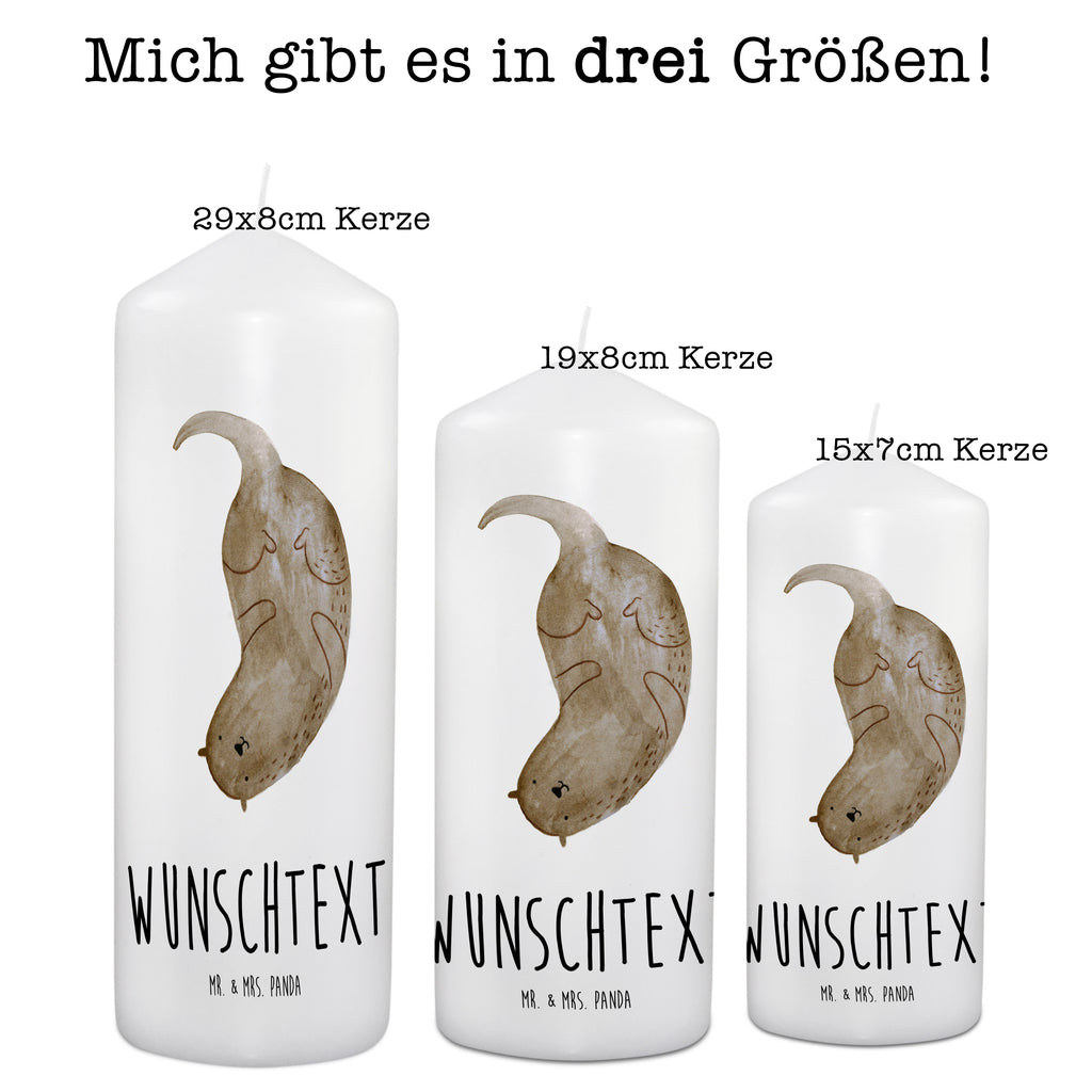 Personalisierte Kerze Otter kopfüber Kerze, Taufkerze, Kommunionskerze, Geburtstagskerze, Geschenk Kerze, Taufgeschenk Kerze, Kerze mit Druck, Besondere Kerze, Geschenkidee Kerze, Kerze für Kommunion, Otter, Fischotter, Seeotter, Otter Seeotter See Otter