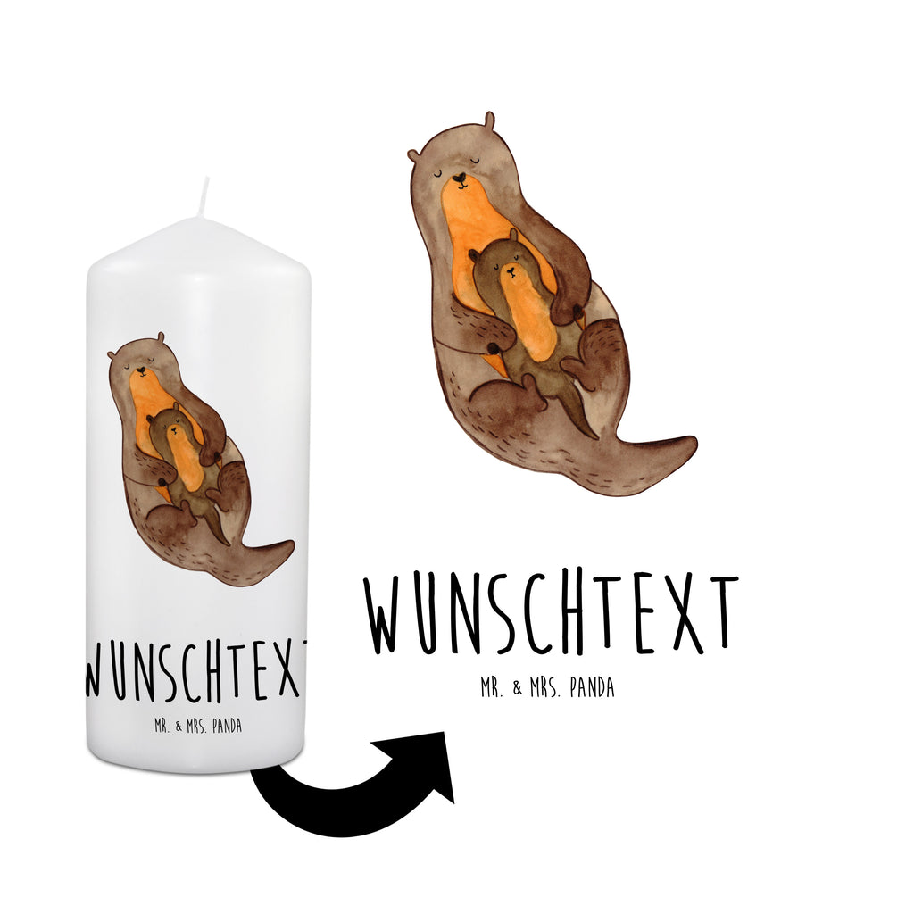Personalisierte Kerze Otter mit Kind Kerze, Taufkerze, Kommunionskerze, Geburtstagskerze, Geschenk Kerze, Taufgeschenk Kerze, Kerze mit Druck, Besondere Kerze, Geschenkidee Kerze, Kerze für Kommunion, Otter, Fischotter, Seeotter, Otter Seeotter See Otter