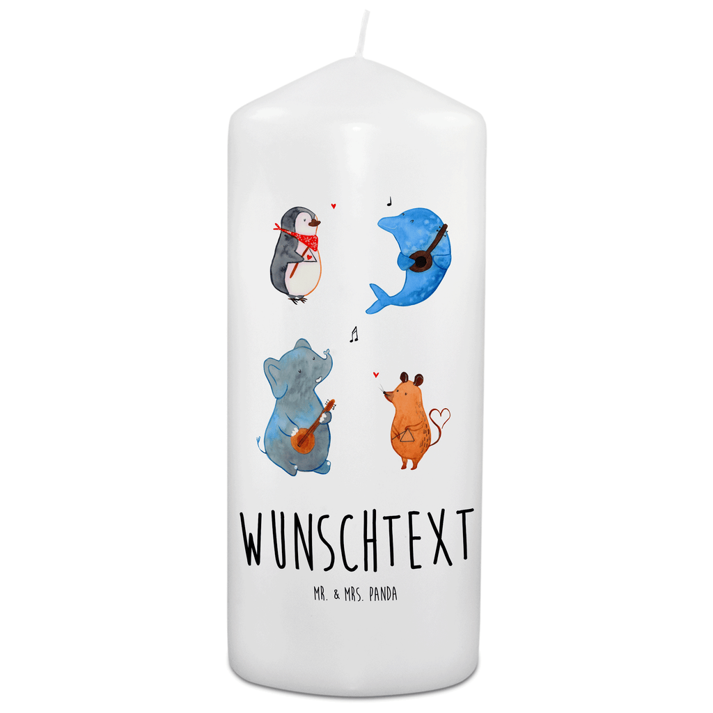 Personalisierte Kerze Big Band Kerze, Taufkerze, Kommunionskerze, Geburtstagskerze, Geschenk Kerze, Taufgeschenk Kerze, Kerze mit Druck, Besondere Kerze, Geschenkidee Kerze, Kerze für Kommunion, Tiermotive, Gute Laune, lustige Sprüche, Tiere, Hund, Pinguin, Maus, Elefant, Delfin, Gitarre, Band, Triangel, Musikanten, Musik