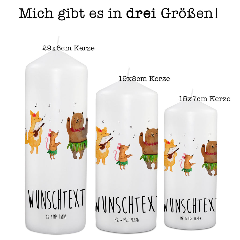 Personalisierte Kerze Waldtiere Aloha Kerze, Taufkerze, Kommunionskerze, Geburtstagskerze, Geschenk Kerze, Taufgeschenk Kerze, Kerze mit Druck, Besondere Kerze, Geschenkidee Kerze, Kerze für Kommunion, süße Tiermotive, gute Laune, lustige Sprüche, Tiere, Wald, Waldtiere, Musik, Aloha, Bär, Hase, Igel, Tanzen, Leben, Lachen